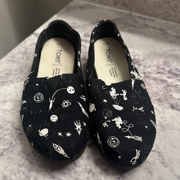 Toms Shoes - TOMS Black Cosmic Space Edition Moccasins size 7.5